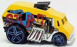 Hot Wheels 2013 - Collector # 077/250 - HW Stunt / Stunt Circuit - Cool-One - Yellow - Orange '13 Card