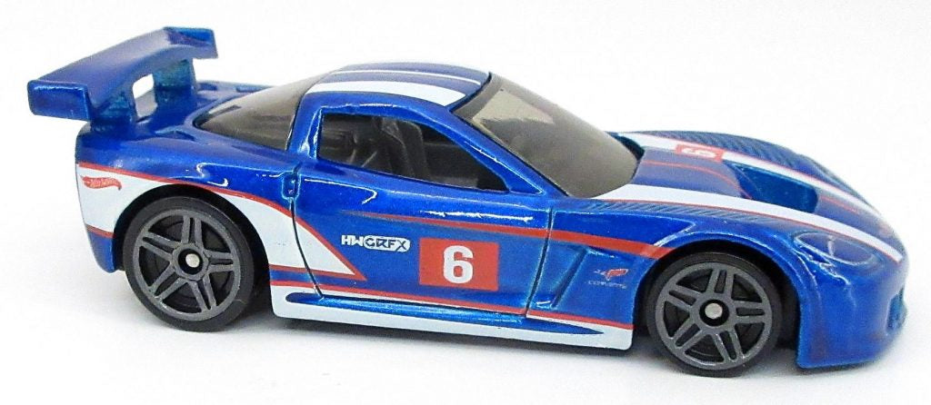 Hot Wheels 2022 - Collector # 233/250 - Then And Now 6/10 - Corvette C6R - Blue - IC