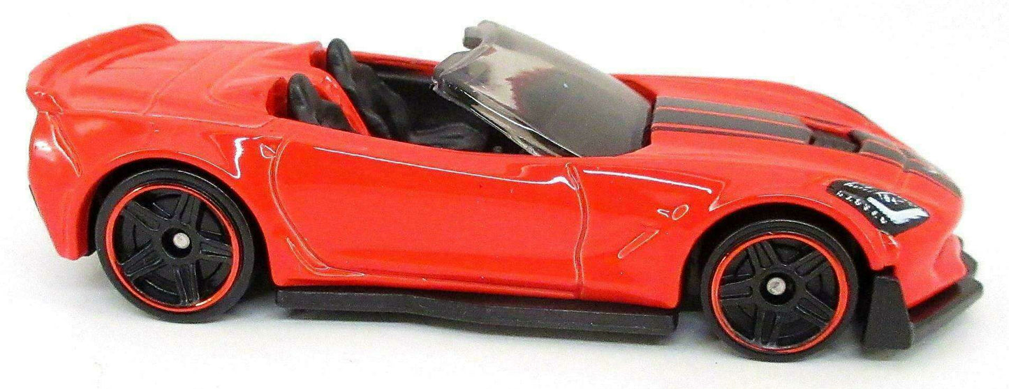 Hot Wheels 2023 - Collector # 034/250 - HW Roadsters 4/10 - Corvette C7 ZO6 Convertible - Red - USA