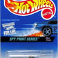 Hot Wheels 1997 - Collector # 556 - Spy Print Series 4/4 - Custom Corvette - Black - 3 Spokes - USA