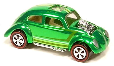 Hot Wheels 2005 - 19th Annual Collectors Convention, Irvine CA - Custom Volkswagen - Spectraflame Green - Metal/Metal & Red Lines - Limited to 10,000 - Kar Keeper
