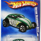 Hot Wheels 2009 - Collector # 121/250 - Heat Fleet 5/10 - Custom Volkswagen Beetle - Green - KMart Exclusive - USA