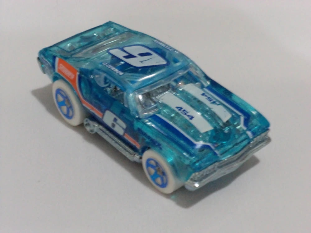 Hot Wheels 2012 - Collector # 211/247 - Thrill Racers / Ice 1/5 - '69 Chevelle - Transparent Blue - USA 'Scan & Track'