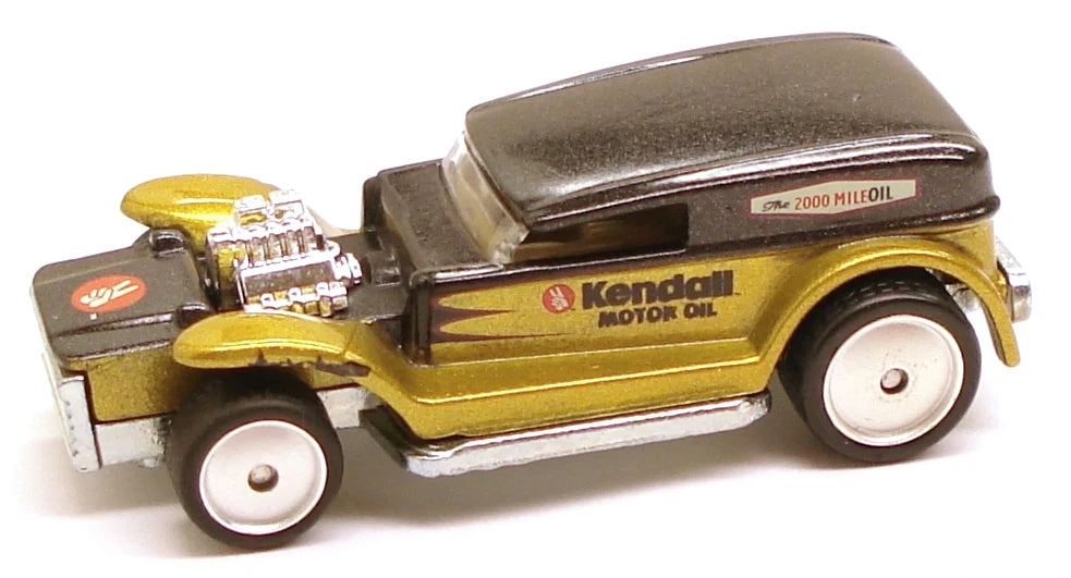 Hot Wheels 2010 - Delivery / Slick Rides 30/34 - Double Demon Delivery - Metallic Gold & Black - Metal/Metal & Real Riders