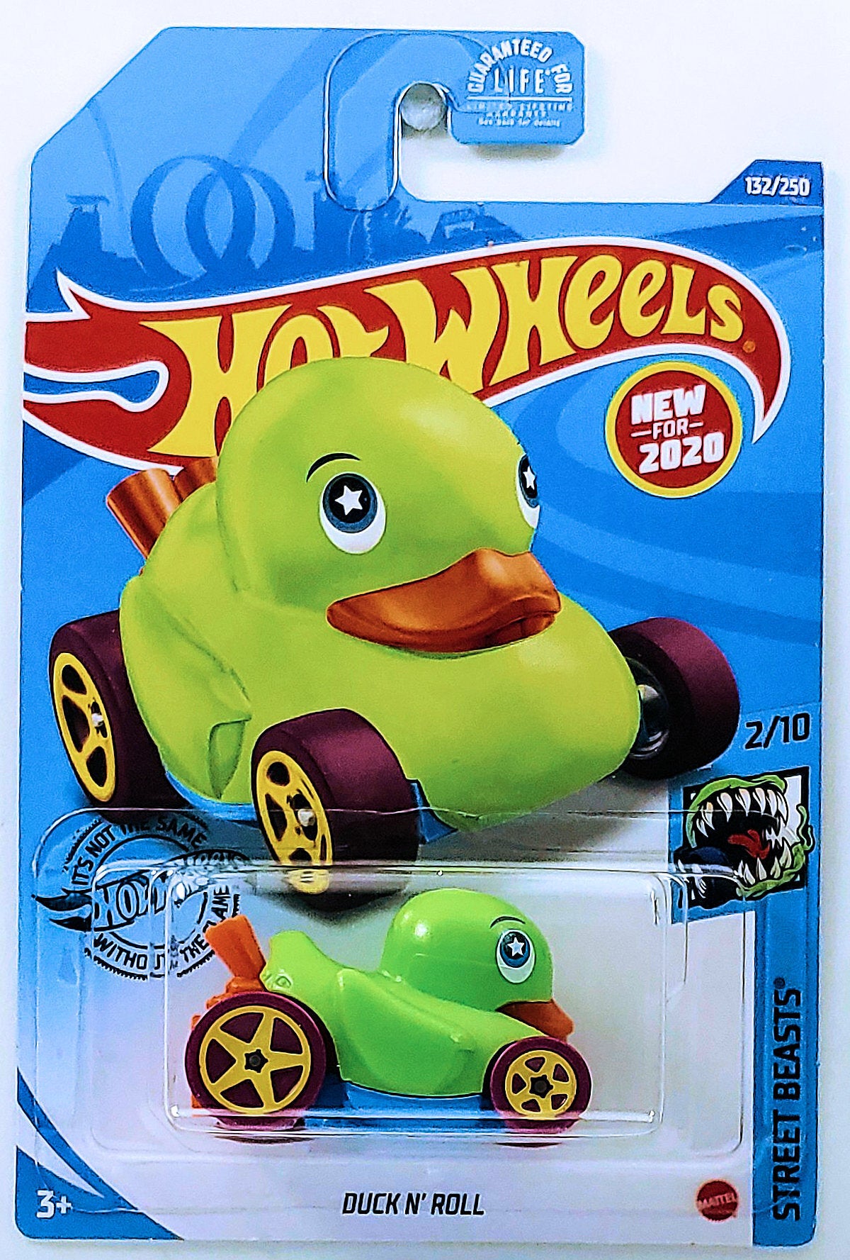 Hot Wheels 2020 - Collector # 132/250 - Street Beasts 2/10 - New Models - Duck N' Roll - Green - USA