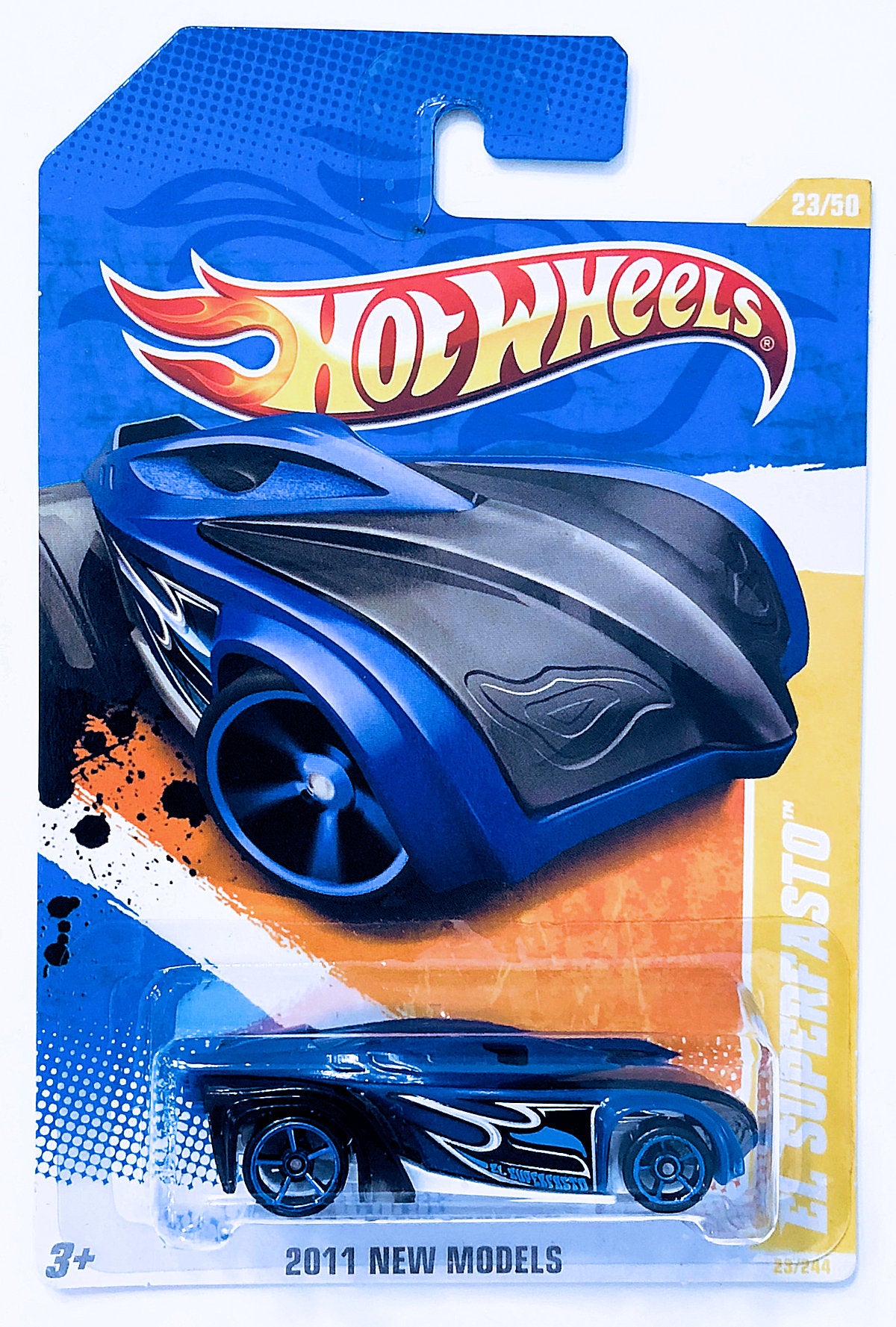 Hot Wheels 2011 - Collector # 023/244 - New Models 23/50 - El Superasto - Blue - USA Card