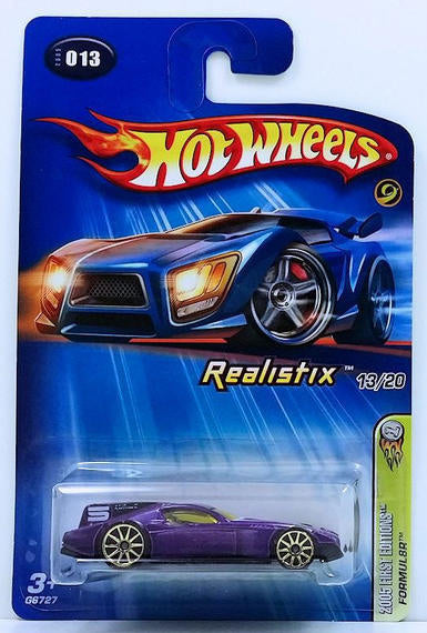 Hot Wheels 2005 - Collector # 013/183 - First Editions / Realistix 13/20 - Formul8r - Metallic Purple - 10 Spokes - USA '05