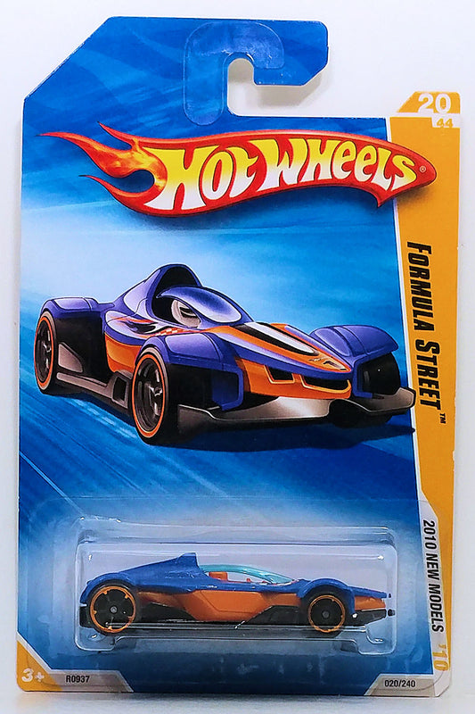 Hot Wheels 2010 - Collector # 020/240 - New Models 20/44 - Formula Street - Blue - USA Card