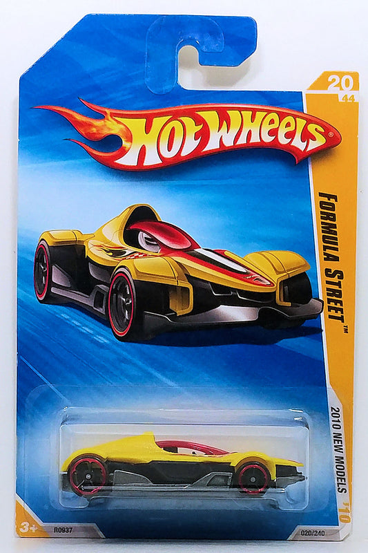 Hot Wheels 2010 - Collector # 020/240 - New Models 20/44 - Formula Street - Yellow - USA Card