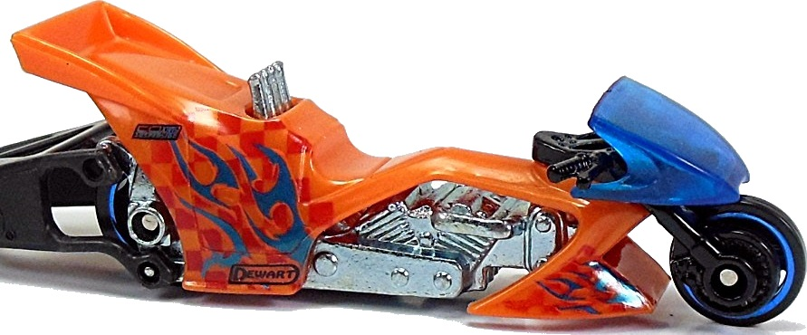 Hot Wheels 2011 - Collector # 124/244 - HW Drag Racers 4/10 - Fright Bike - Orange - USA Card