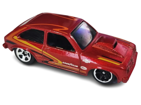 Hot Wheels 2023 - Collector # 197/250 - HW Drag Strip 09/10 - '76 Chevy Chevette - Metalflake Red - USA