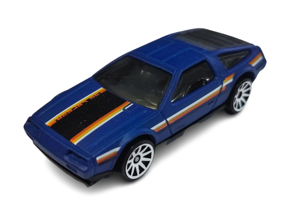 Hot Wheels 2023 - Collector # 101/250 - HW: The 80's 08/10 - DMC Delorean - Matte Dark Blue - USA