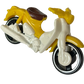 Hot Wheels 2023 - Collector # 087/250 - HW Moto 03/05 - Honda Super Cub - Yellow & White / Brown Seat - USA