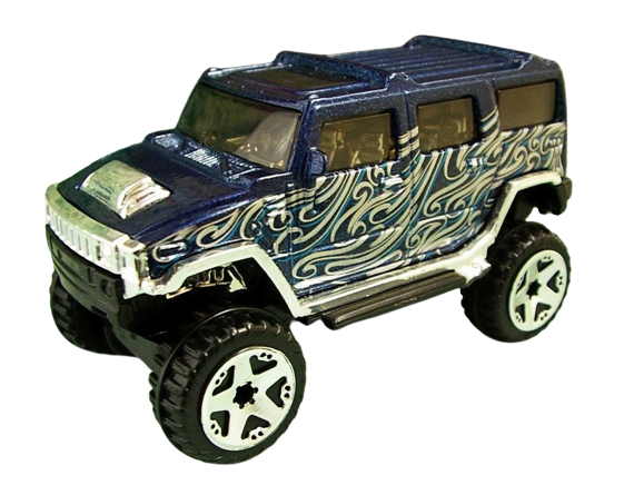 Hot Wheels 2006 - Collector # 023/223 - First Editions 23/38 - Hummer - Metalflake Dark Blue - USA