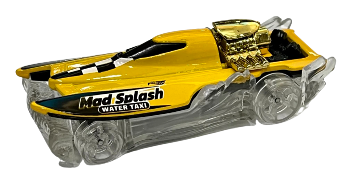 Hot Wheels 2023 - Collector # 168/250 - HW Metro 06/10 - Mad Splash -  Yellow - 'Mad Water Splash Taxi' - USA