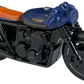 Hot Wheels 2023 - Collector # 141/250 - HW Moto 04/05 - Honda CB750 Cafe - Navy Blue - Orange Seat / Black Bottom - IC