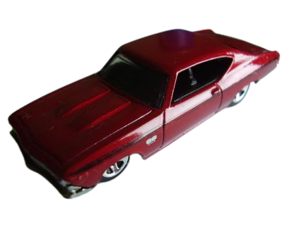 Hot Wheels 2008 - Collector # 017/196 - New Models 17/40 - '69 Chevelle - Metalflake Dark Red - USA