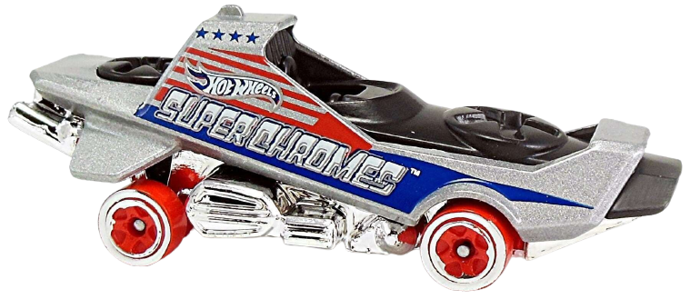 Hot Wheels 2019 - Collector # 050/250 - Super Chromes 2/5 - Hover & Out - Chrome - USA