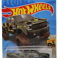 Hot Wheels 2021 - Collector # 080/250 - Baja Blazers 7/10 - '19 Chevy Silverado Trail Boss LT - Olive Drab Camo / #19 - Black BLOR Wheels on Brown Tires - USA Card