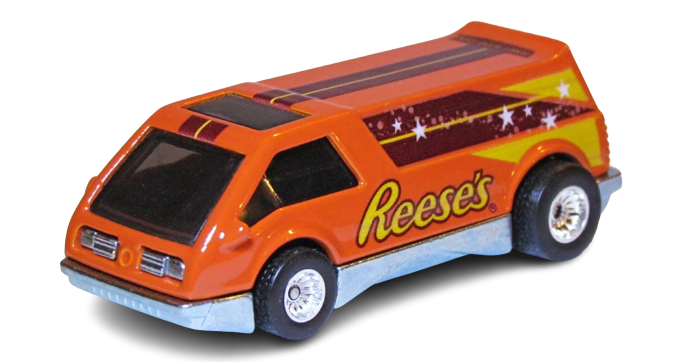 Hot Wheels 2011 - Nostalgic: Hershey's - Dream Van XGW - Orange - Reese's - Metal/Metal & Real Riders