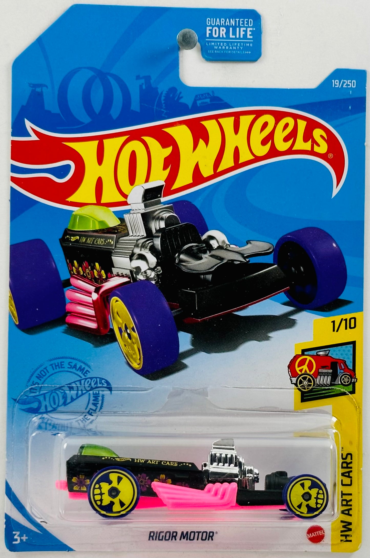 Hot Wheels 2021 - Collector # 019/250 - HW Art Cars 01/10 - Rigor Motor - Black - USA