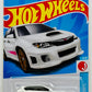 Hot Wheels 2023 - Collector # 021/250 - J-Imports 02/10 - Sabaru WRX STI - White - Pink Stripes on Side - IC