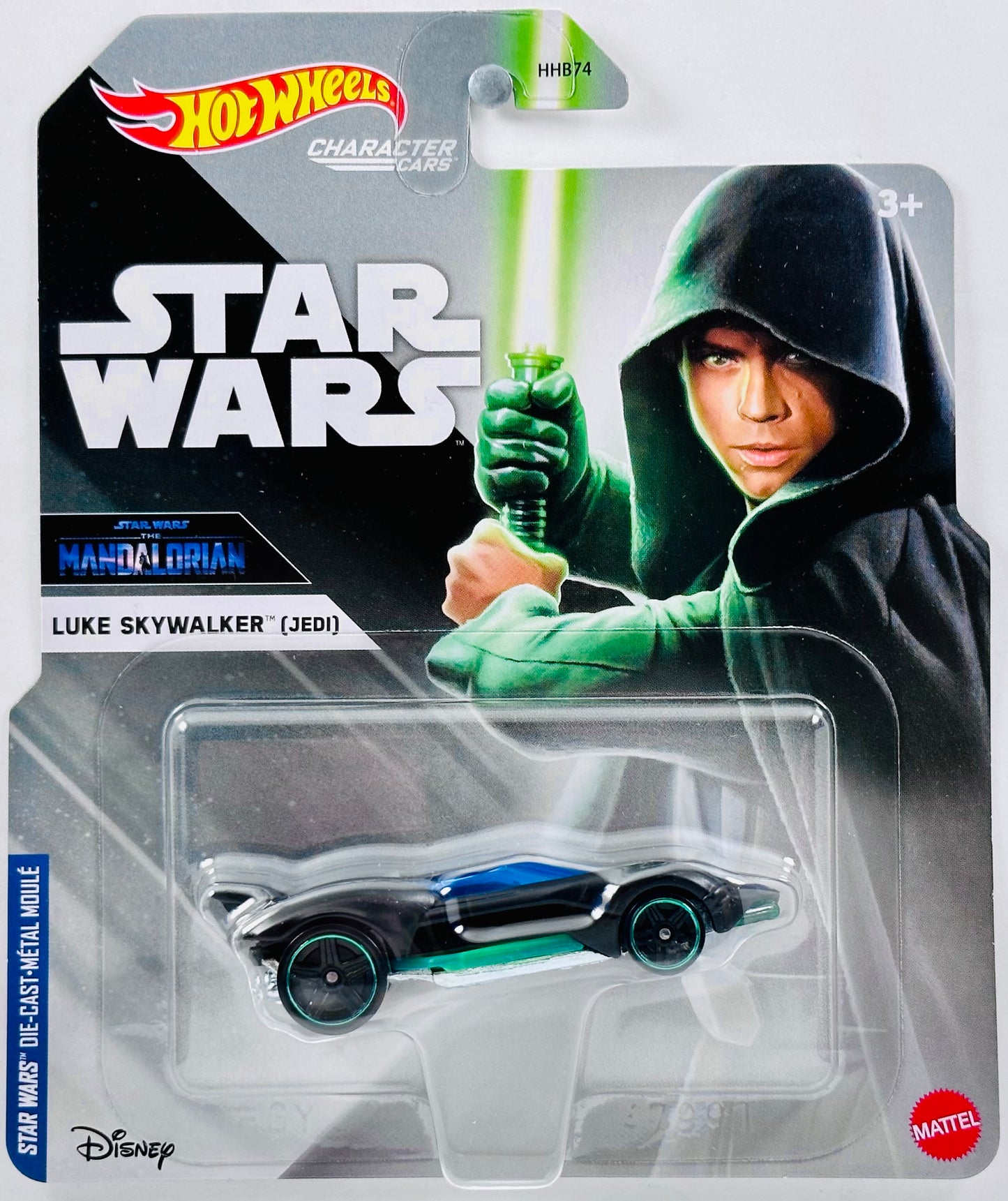 Hot Wheels 2023 - Character Cars / Star Wars - The Mandalorian - Luke Skywalker (Jedi) - Black