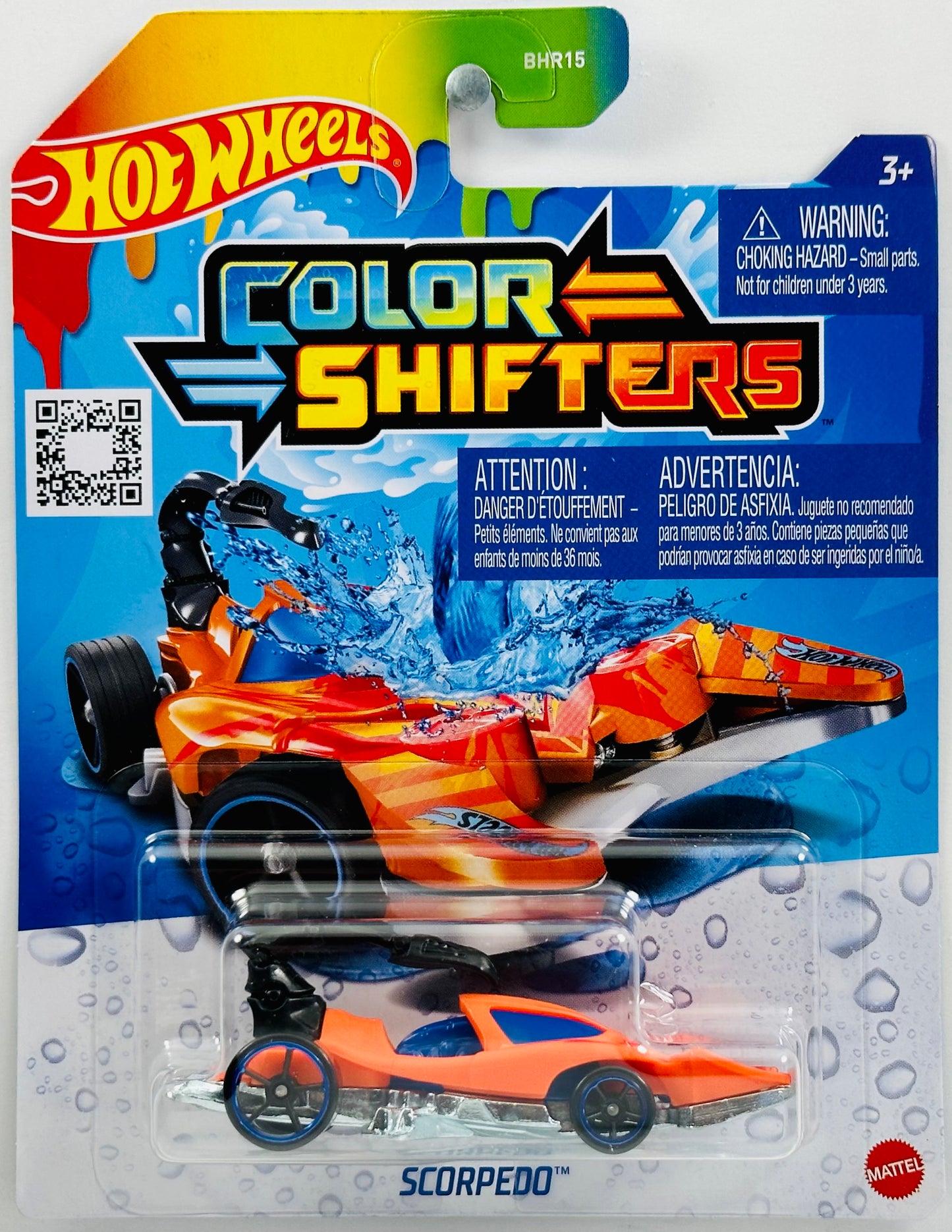 Hot Wheels 2023 - Color Shifters "Q" - Scorpedo - Orange to Red