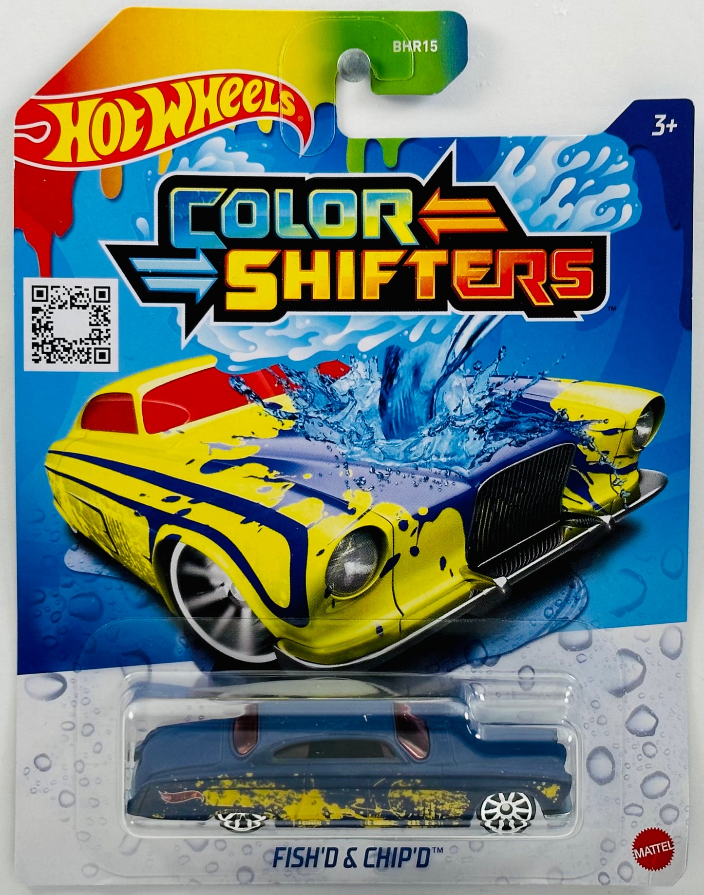 Hot Wheels 2023 - Color Shifters "Q" - Fish'D & Chip'D - Yellow to Purple