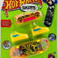 Hot Wheels 2023 - Skate - Multipack w/ Car - Shrieking Havoc - Hi Beam - Orange - Yellow 5 SP Wheels / Pink Under Car - Vulture 'Tony Hawk' Graphics - Metallic Finish - Large Blister Card