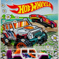 Hot Wheels 2023 - Spring Series 03/05 - '17 Jeep Wrangler - White - Purple, Blue & Orange Stripes / '23' 'Spring' - IC
