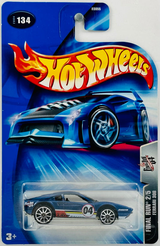 Hot Wheels 2004 - Collector # 134/212 - Final Run 2/5 - Ferrari 308 - Blue - USA '04