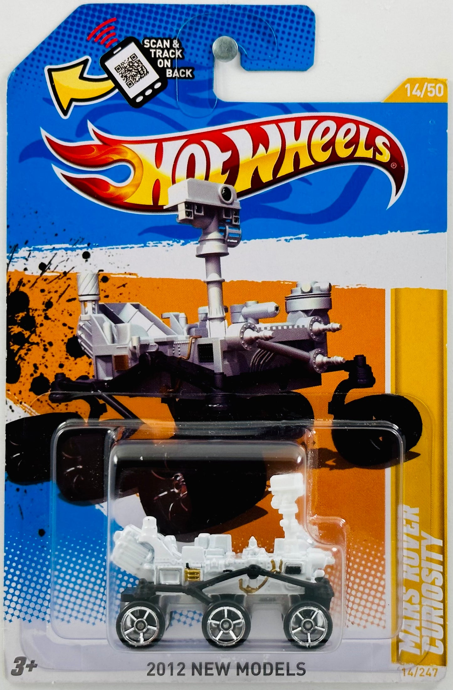 Hot Wheels 2012 - Collector # 014/247 - New Models 14/50 - Mars Rover Curiosity - White