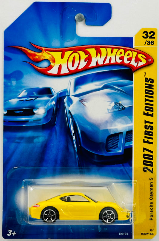 Hot Wheels 2007 - Collectors # 032/156 - First Editions 32/36 - Porsche Cayman S - Yellow - OH5SP Wheels - IC