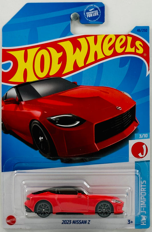 Hot Wheels 2023 - Collector # 046/250 - HW J-Imports 03/10 - 2023 Nissan Z - Red - J5 Wheels - USA