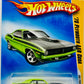 Hot Wheels 2009 - Collector # 029/166 - HW Premiere 029/042 - '70 Plymouth AAR Cuda - Lime Green - Black Hood - IC