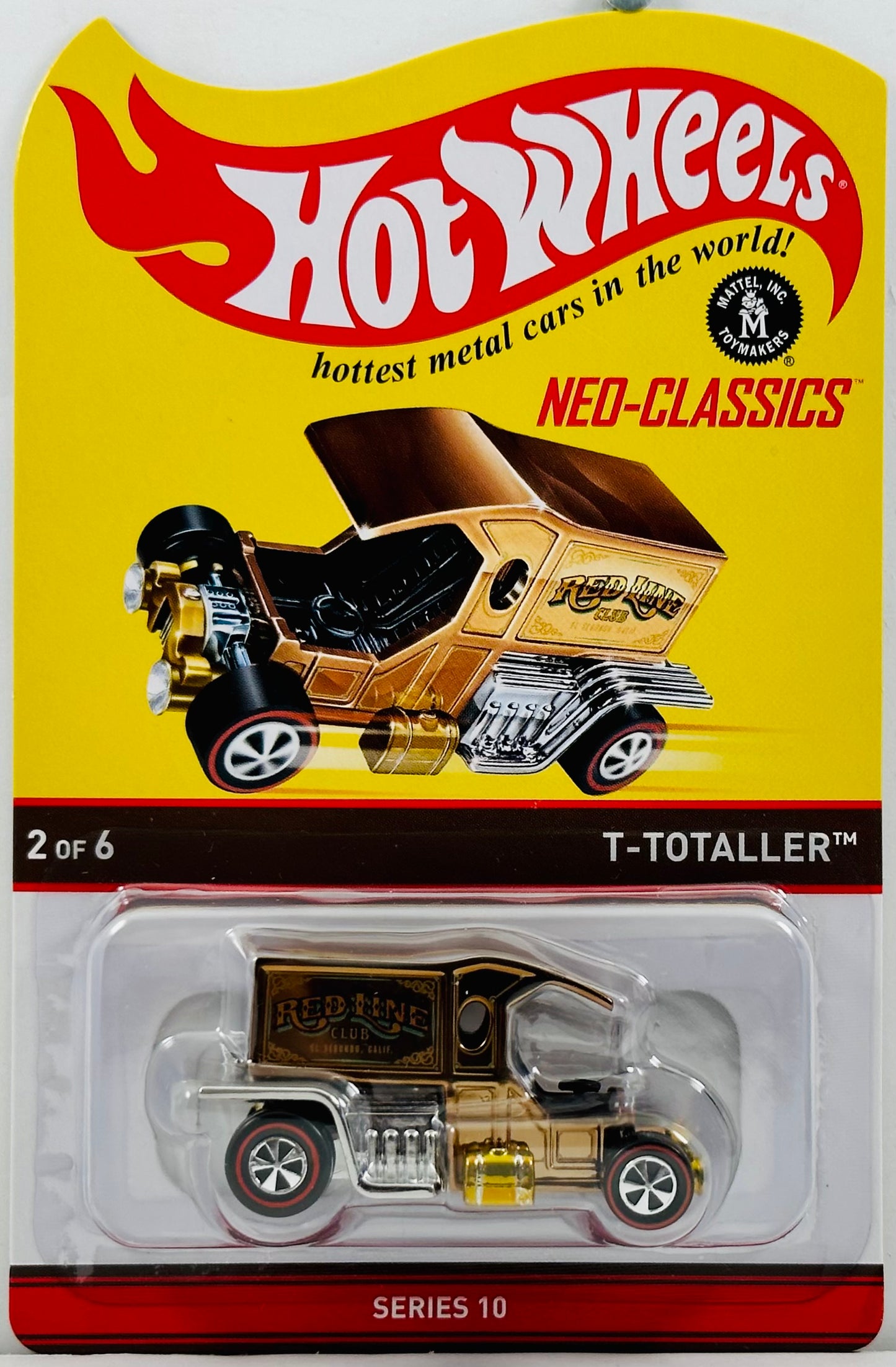 Hot Wheels 2011 - HWC / RLC - Neo Classics Series 10 # 2/6 - T-Totaller - Copper - Metal/Metal & Redlines - Limited to 2580/3500 - Kar Keeper