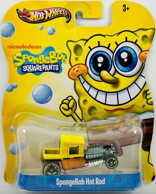 Hot Wheels 2013 - Character Cars / Spongebob Squarepants - Nickelodeon - Spongebob Hot Rod - Yellow & Brown