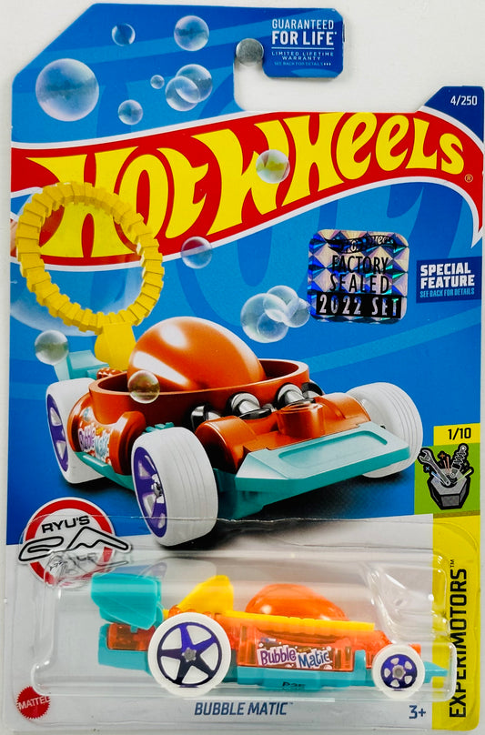 Hot Wheels 2022 - Collector # 004/250 - Experimotors 01/10 - Bubble Matic - Transparent Orange - FSS