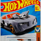 Hot Wheels 2023 - Collector # 073/250 - Muscle Mania 01/10 - Twinduction - Gray - White Stripe / Black Circle - Best for Track - USA