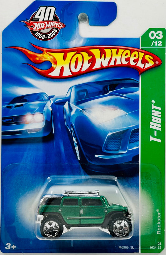 Hot Wheels 2008 - Collector # 163/172 - Treasure Hunts 03/12 - Rockster - Green - 40th / IC