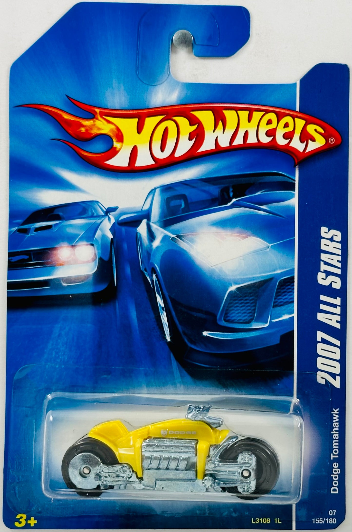 Hot Wheels 2007 - Collector # 155/180 - All Stars 23/24 - Dodge Tomahawk - Yellow - USA