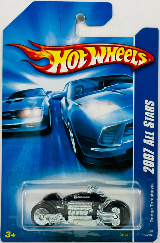 Hot Wheels 2007 - Collector # 155/180 - All Stars 23/24 - Dodge Tomahawk - Black - USA