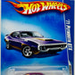 Hot Wheels 2009 - Collector # 080/190 - Muscle Mania 04/10 - '71 Plymouth GTX - Purple - White Stripes / Gold Body Panel - USA