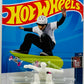 Hot Wheels 2023 - Collector # 042/250 - HW Sports 01/05 - Tony Hawk - Skate Grom - Green - Zebra Stripes / Pink Wheels - IC