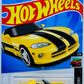 Hot Wheels 2023 - Collector # 131/250 - HW Roadsters 7/10 - Dodge Viper RT/10 - Yellow - IC