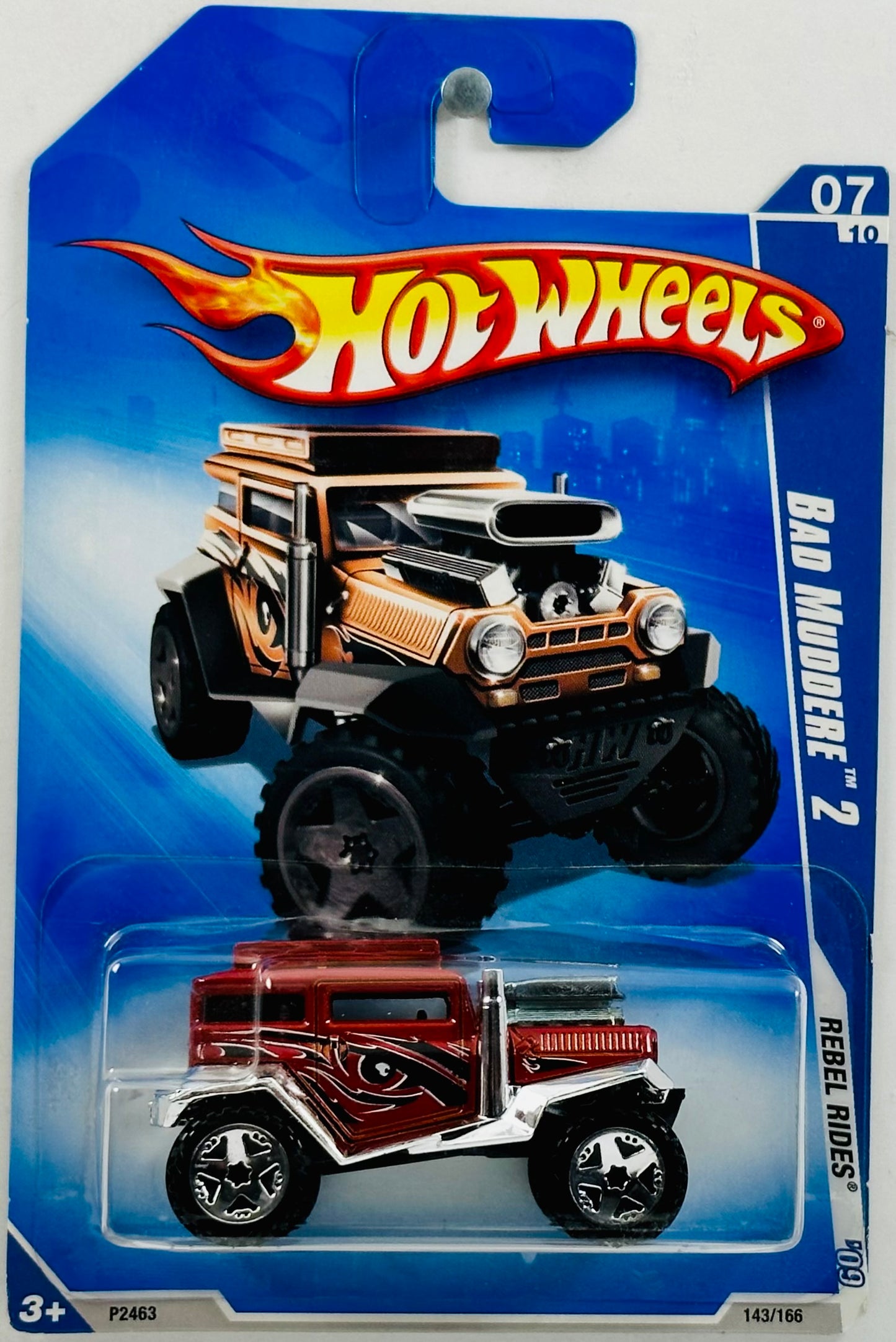 Hot Wheels 2009 - Collector # 143/166 - Rebel Rides 07/10 - Bad Mudder 2 - Red - IC