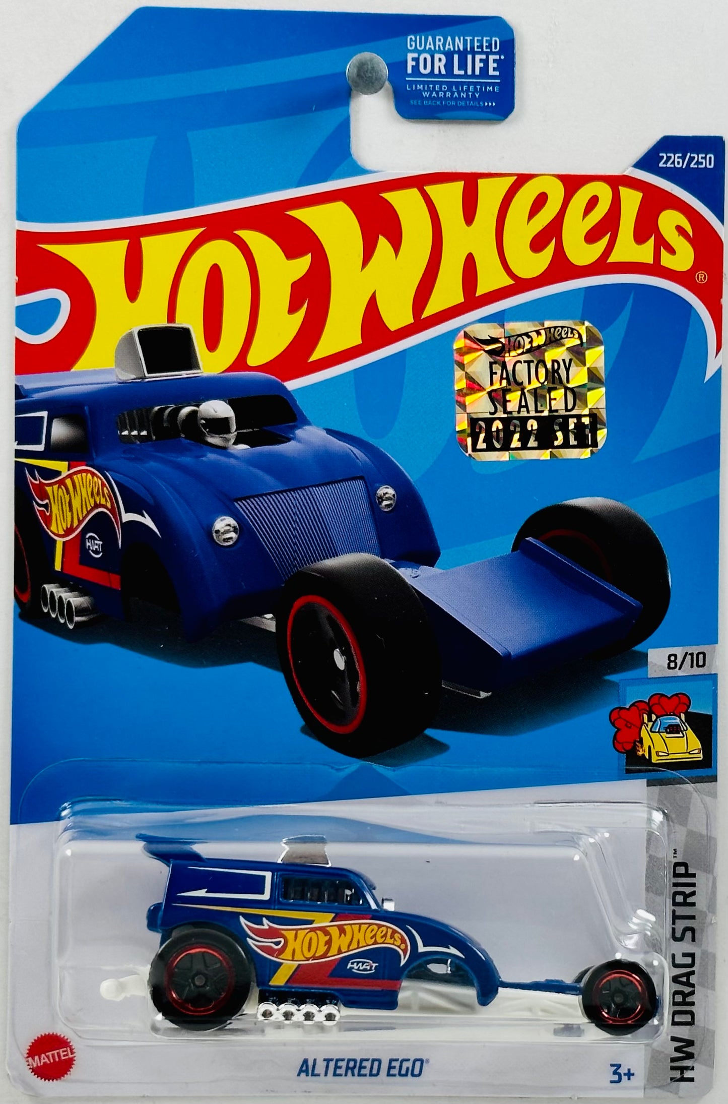 Hot Wheels 2022 - Collector # 226/250 - HW Drag Strip 08/10 - Altered Ego - Blue - FSC