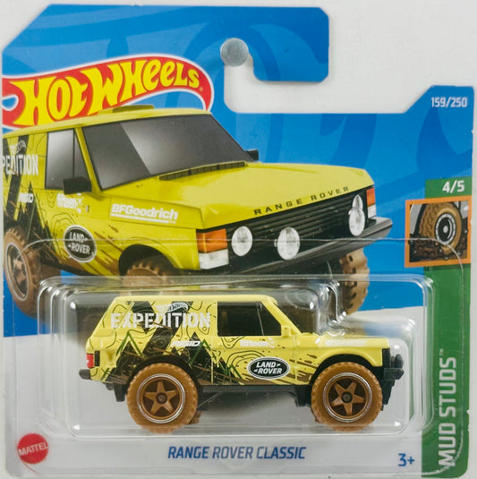 Hot Wheels 2022 - Collector # 159/250 - Mud Studs 4/5 - Range Rover Classic - Beige / Expedition - SC