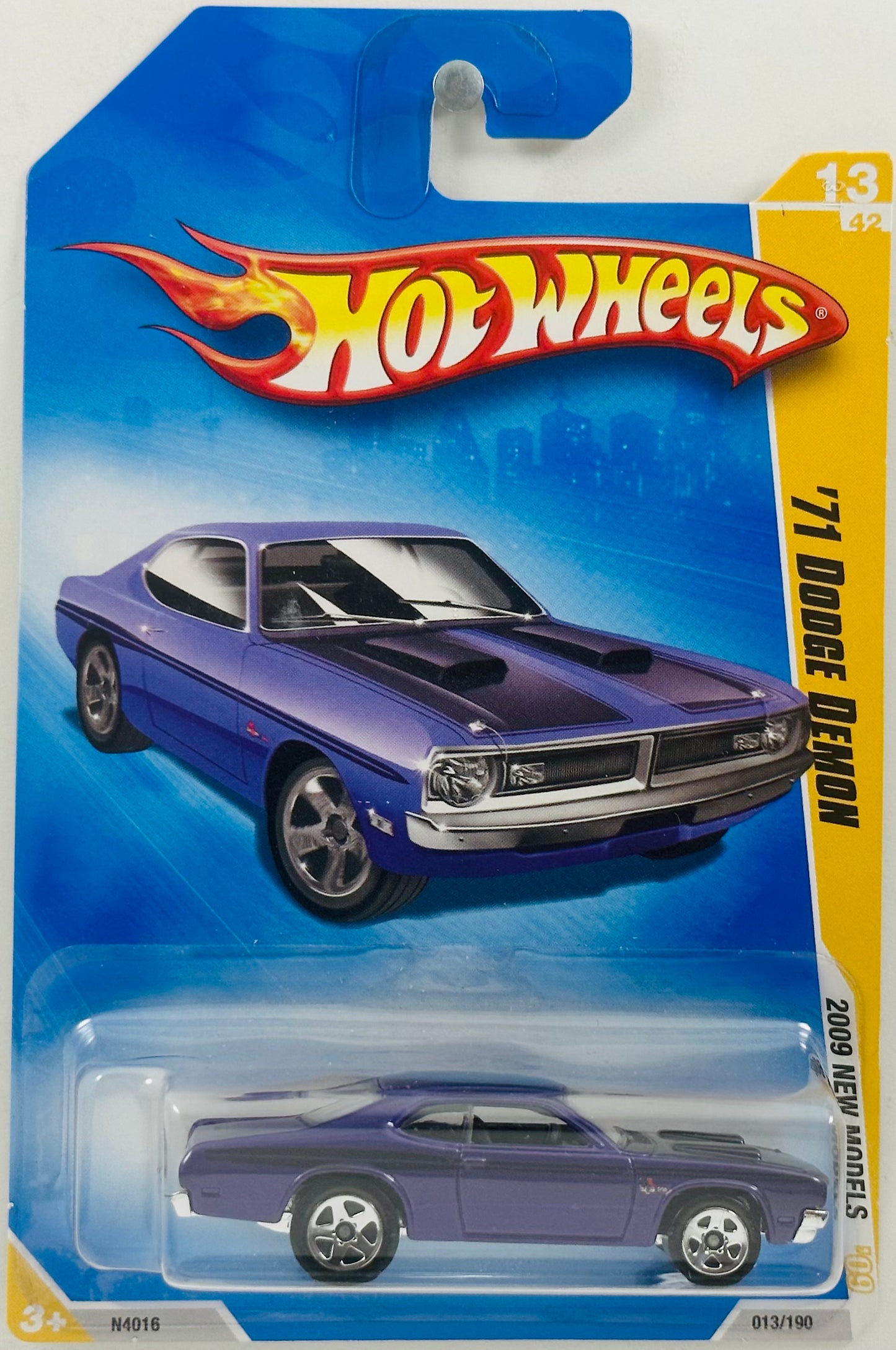Hot Wheels 2009 - Collector # 013/190 - New Models 13/42 - '71 Dodge Demon - Purple - USA